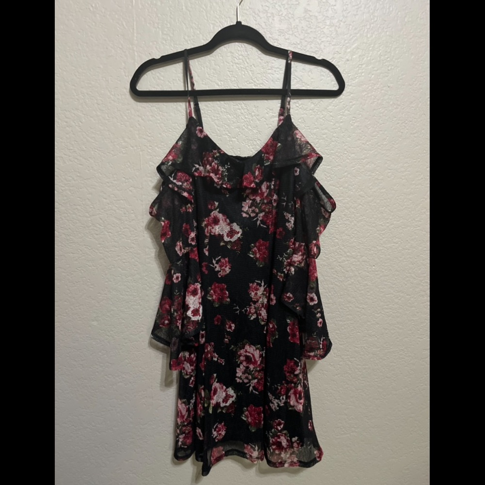 Charlotte Russe black floral dress